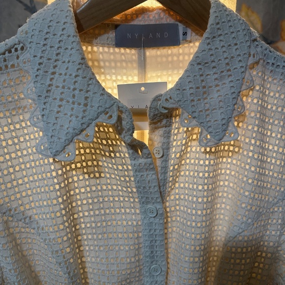 Nyland ‘Ursula’ Lace Button-Down Dress - Natural (S) NWT - Picture 2 of 8